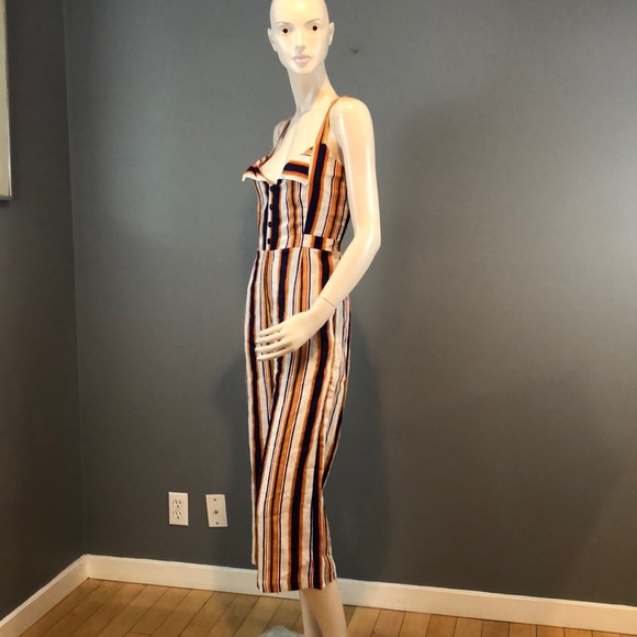 NWOT Faithfull the Brand Striped Linen Jumpsuit - Picture 4 of 8